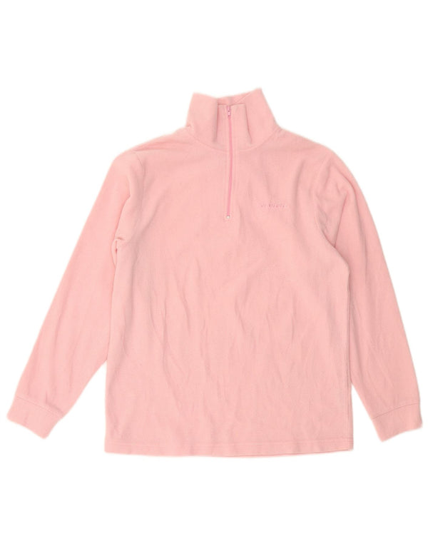 INVICTA Damen-Fleecepullover mit Reißverschluss am Hals, UK 12, Mittelrosa, Polyester