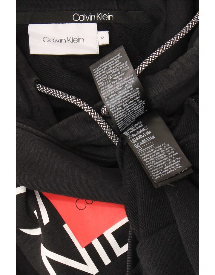 Calvin Klein Herren-Kapuzenpullover mit Grafik, mittelschwarz, Baumwolle