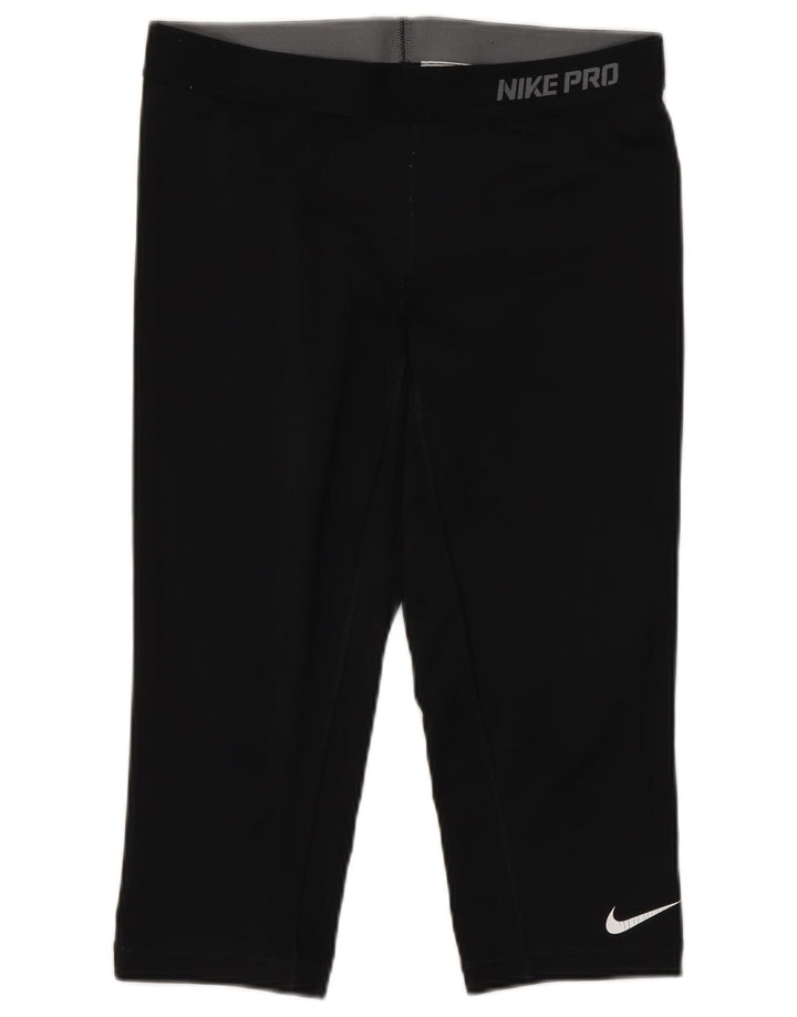 Nike Damen Capri-Leggings UK 12 Medium Schwarz