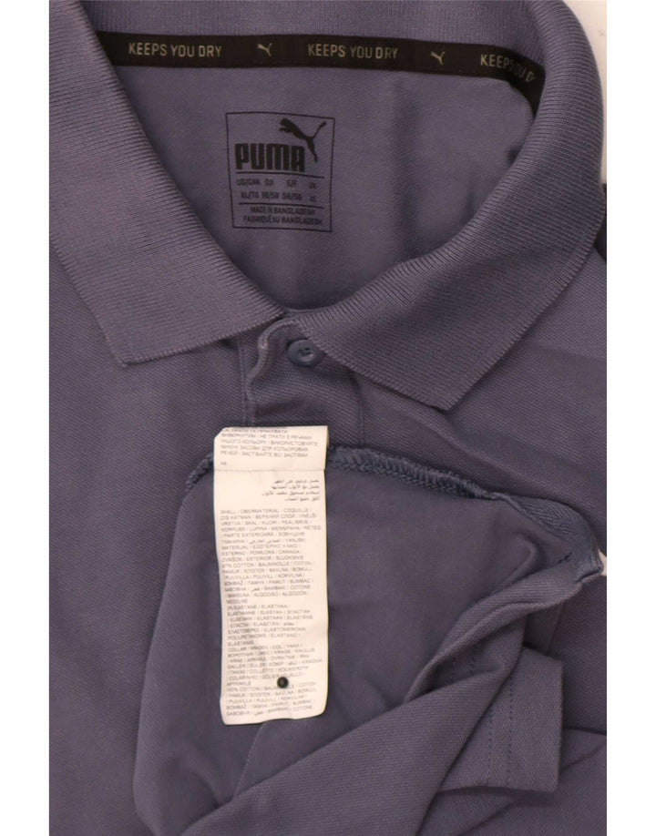 Puma Herren Poloshirt XL Grau Baumwolle