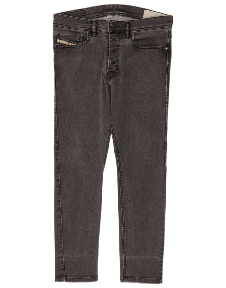 Diesel Herren Slim Jeans W30 L27 Graue Baumwolle