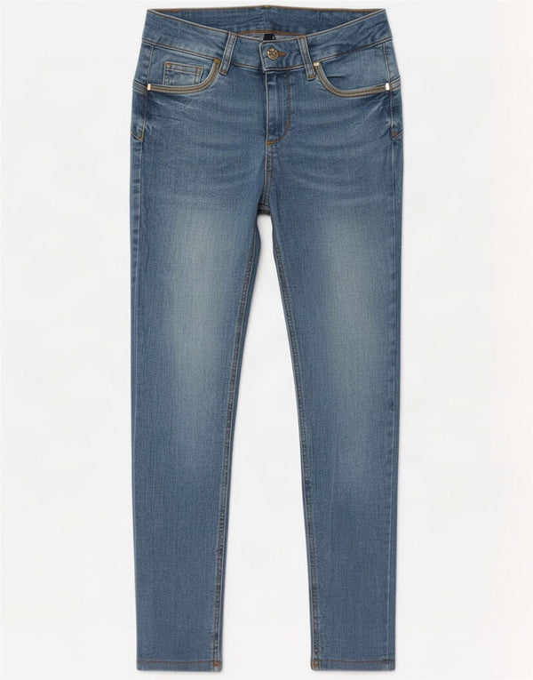 Liu Jo Womens Skinny Jeans UK 10 Small W27 L27 Blue Cotton