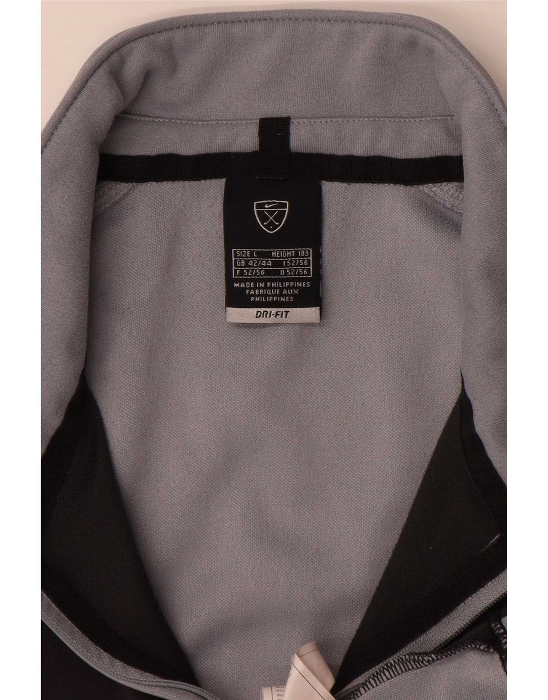 Nike Herren Dri Fit Pullover-Trainingsanzug-Oberteil, UK, Größe 42/44, Größe L, Grau, Farbblock