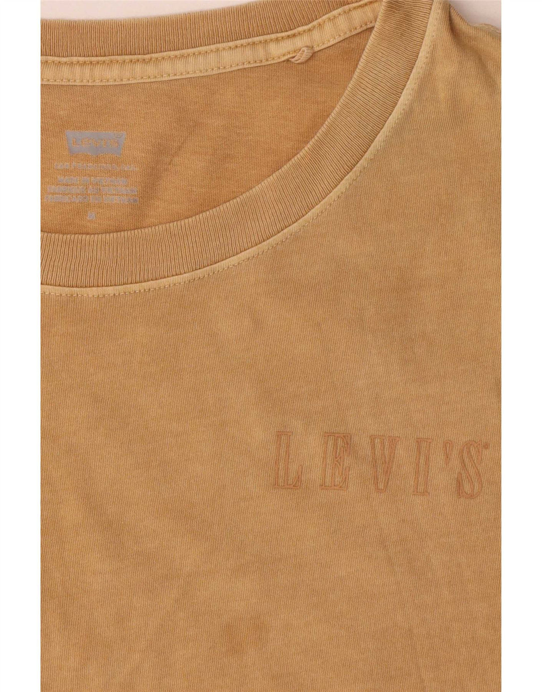 Levi's Damen T-Shirt Top UK 14 Mittelbeige Baumwolle