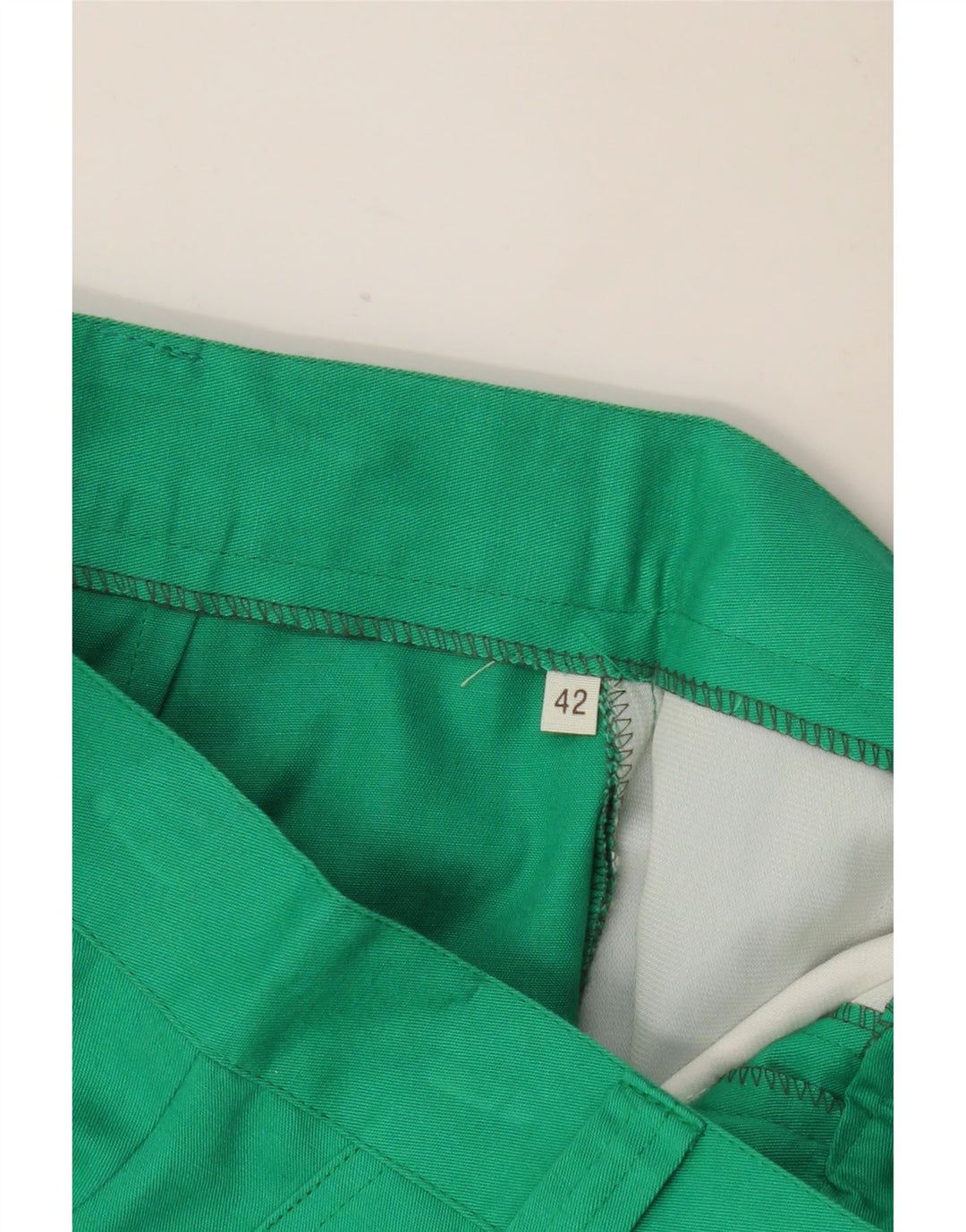 VINTAGE Damen-Chinohose mit hoher Taille, Größe 42, mittelgroß, W26, L30, Türkis