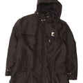 Piero Guidi Herren-Windbreakerjacke mit Kapuze, UK 38, Mittelschwarzes Nylon