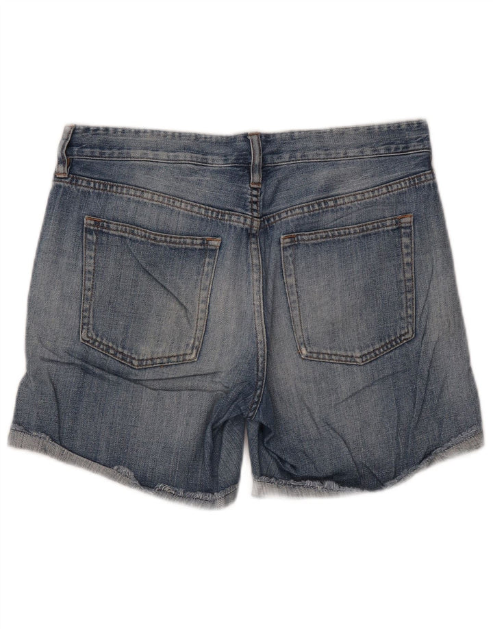 J. CREW Damen Jeansshorts W27 Small Blau Baumwolle