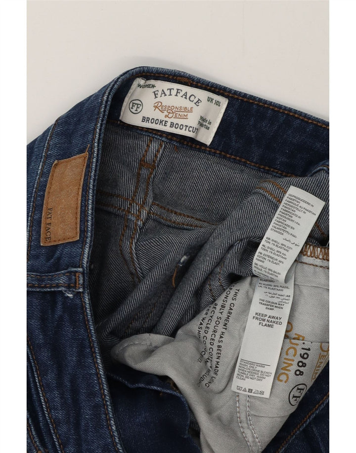 Fat Face Bootcut-Jeans für Damen, UK 10, Größe S, W30, L32, Marineblau, Baumwolle