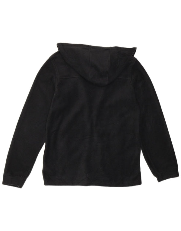 Columbia Mädchen-Fleecejacke mit Kapuze, 14–15 Jahre, groß, schwarzes Polyester