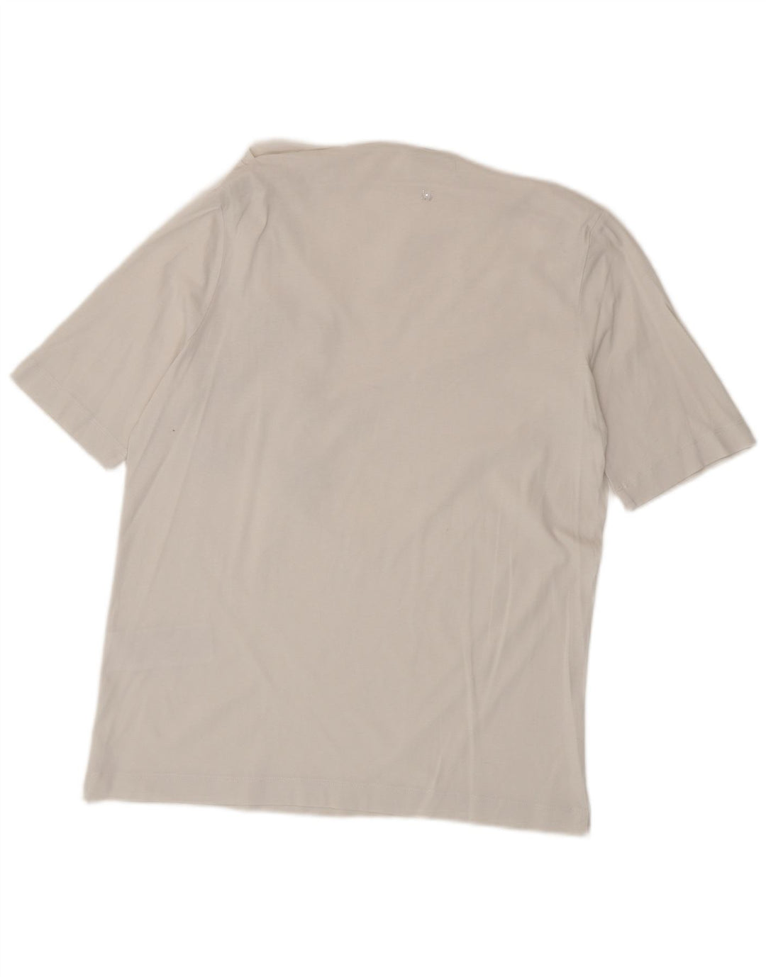 Liu Jo Damen Grafik-T-Shirt-Oberteil IT 42 Mittelweiße Baumwolle