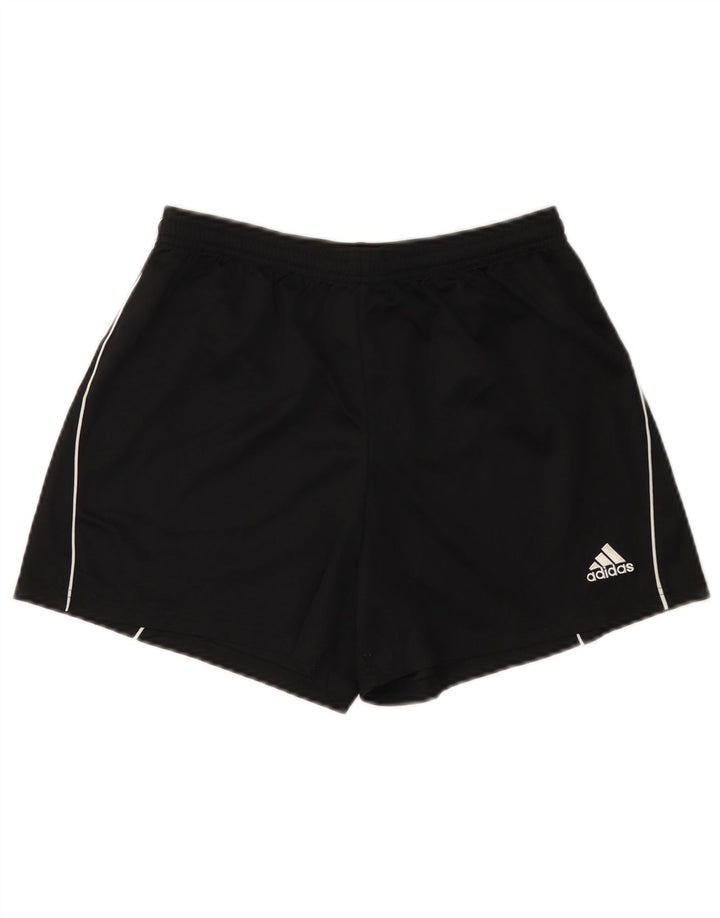ADIDAS Damen Climalite Sport Shorts UK 14 Medium Schwarz Polyester