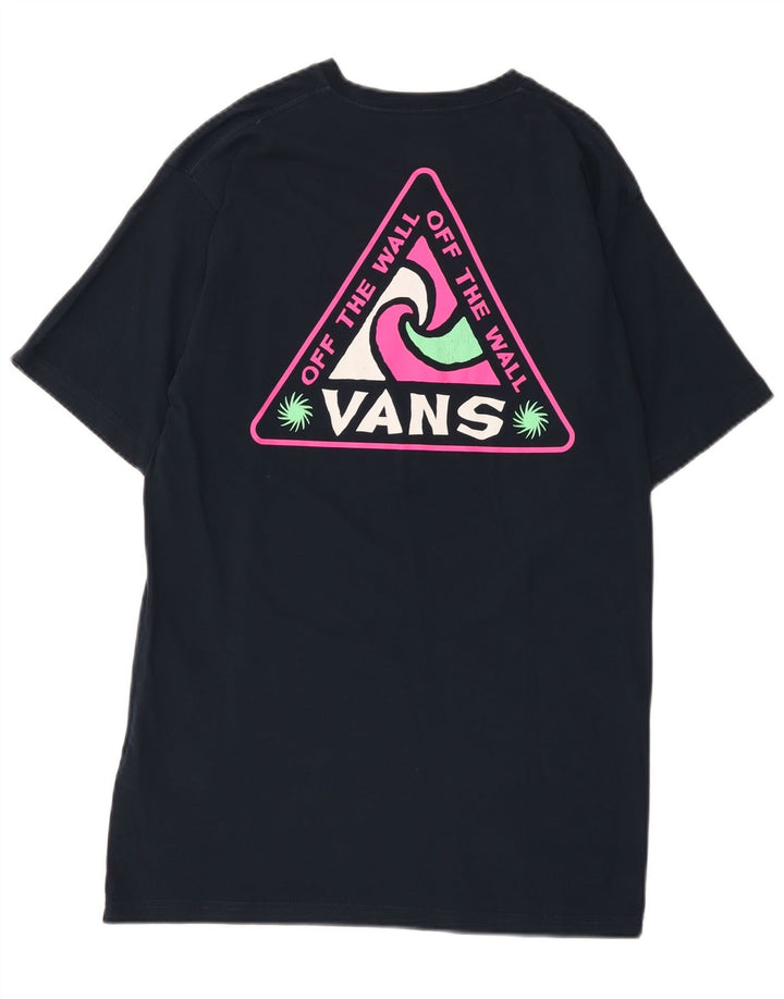 Vans Herren-T-Shirt mit klassischer Passform, mittelmarineblauer Baumwolle