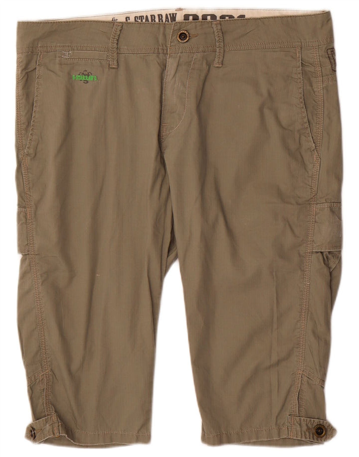 G-Star Herren Cargo-Bermudashorts, Größe L, W34, Beige, Baumwolle