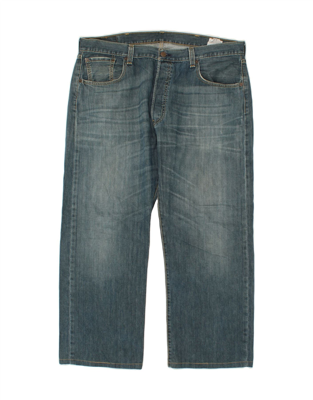 LEVI'S Herren 501 Straight Jeans W38 L26 Blaue Baumwolle