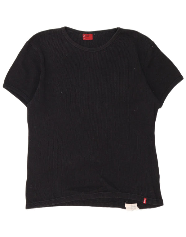Levi's Herren T-Shirt Top XL Schwarz Baumwolle