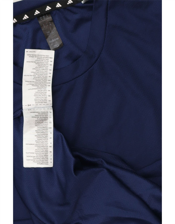 Adidas Herren Aeroready T-Shirt Top XL Marineblau Polyester
