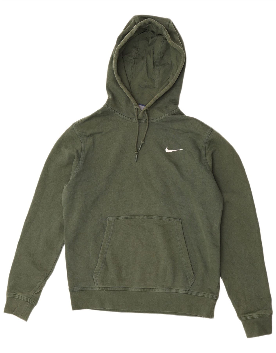 Nike Herren Kapuzenpullover aus mittelgrüner Baumwolle