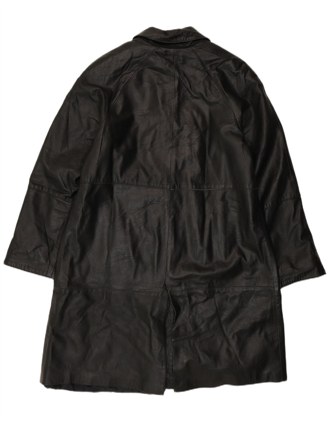 Olivieri Damen Venezia Ledermantel IT 48 XL Schwarzes Leder