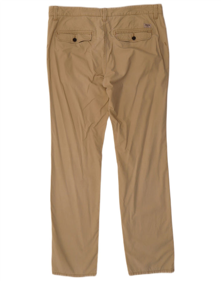 TIMBERLAND Herren Slim Fit Chinohose W35 L32 Beige Baumwolle