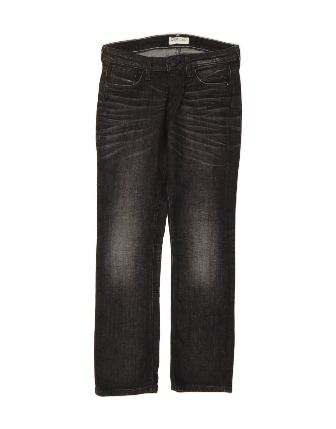 LEE Womens Selah Straight Jeans W27 L31 Black Cotton Vintage Lee and Second-Hand Lee from Messina Hembry 