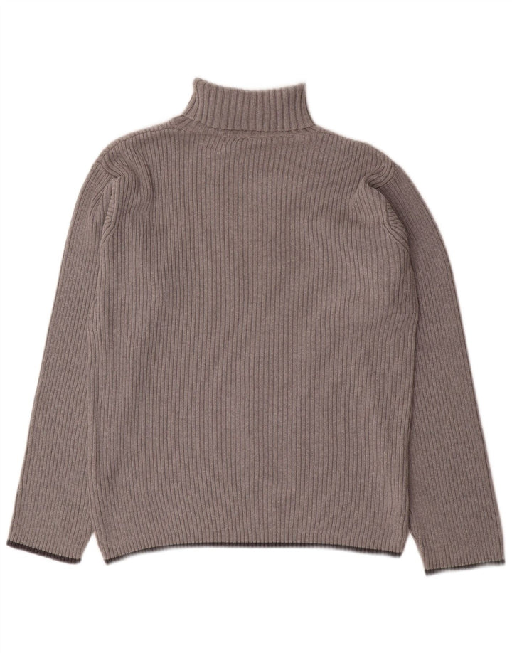 TOMMY HILFIGER Herren-Pullover mit Rollkragen, groß, grau, Baumwolle