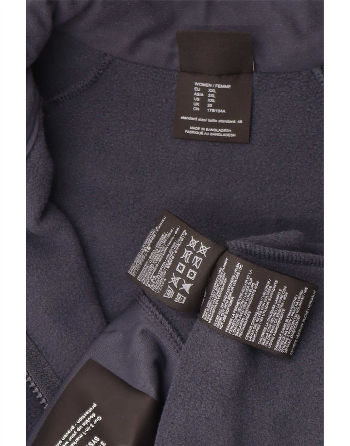 Jack Wolfskin Damen Fleecejacke UK 20 2XL Marineblau Polyester