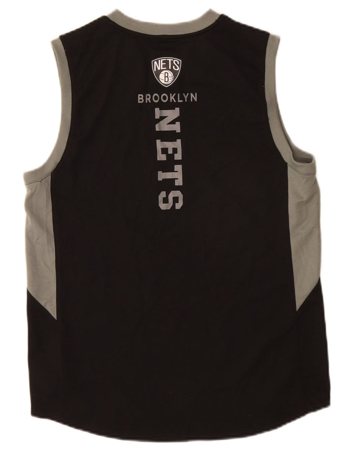 NBA Boys Brooklyn Nets Grafik-Trägershirt, 14–15 Jahre, Größe L, Schwarz, Farbblock