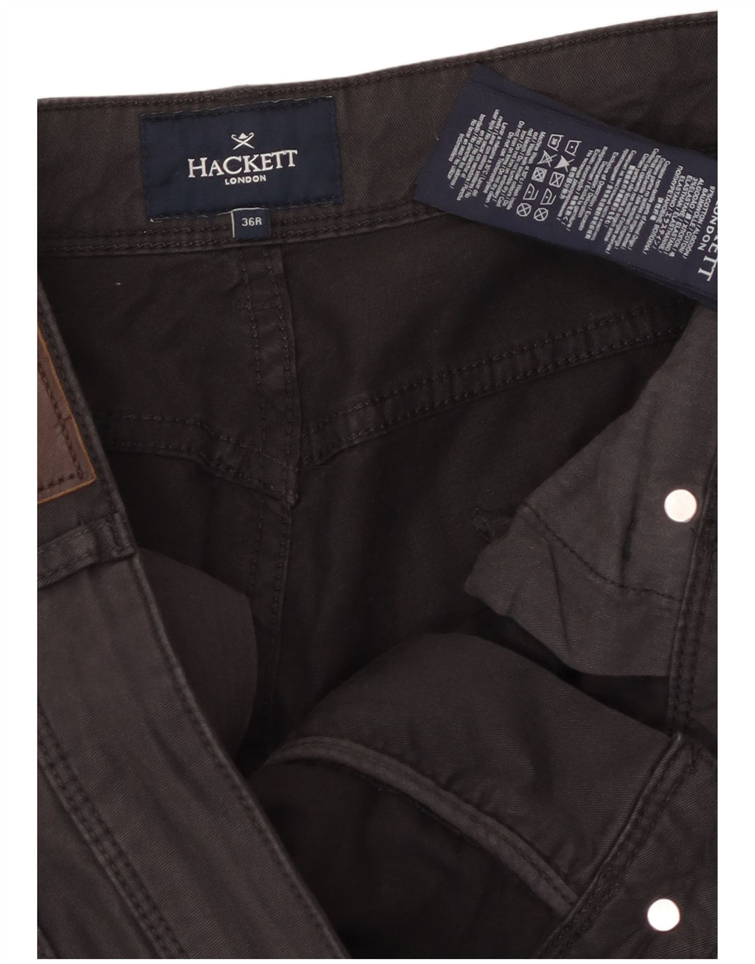 Hackett Herren Slim Freizeithose W36 L31 Braune Baumwolle