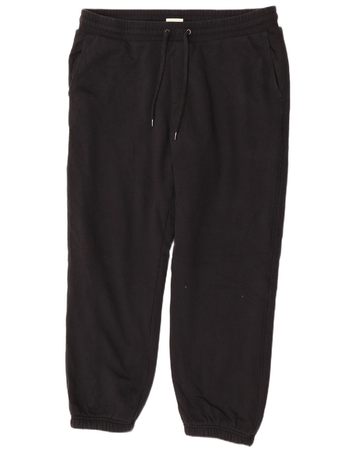 Marks & Spencer Herren-Trainingshose, Jogginghose, Größe L, Schwarz, Baumwolle