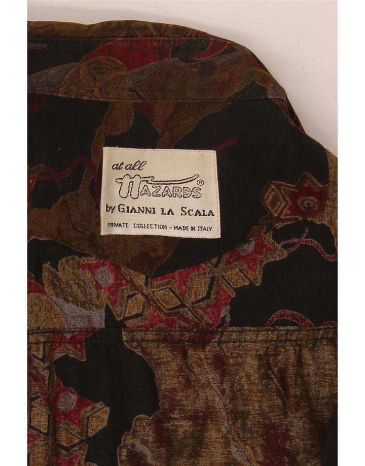 Gianni La Scala Herrenhemd, groß, mehrfarbig, Blumenmuster