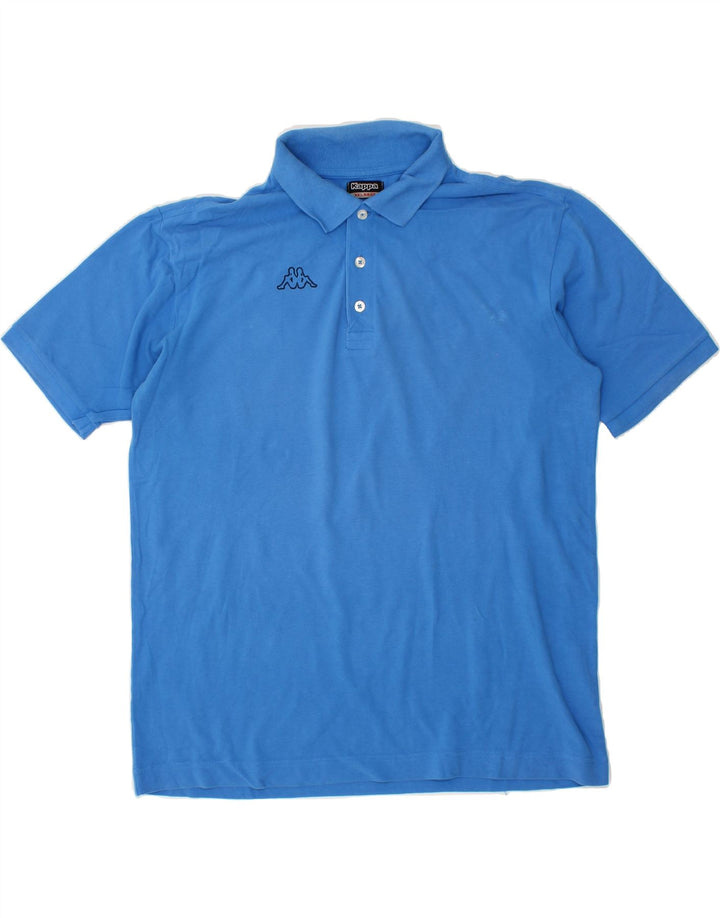 KAPPA Mens Polo Shirt 2XL Blue Cotton Vintage Kappa and Second-Hand Kappa from Messina Hembry 