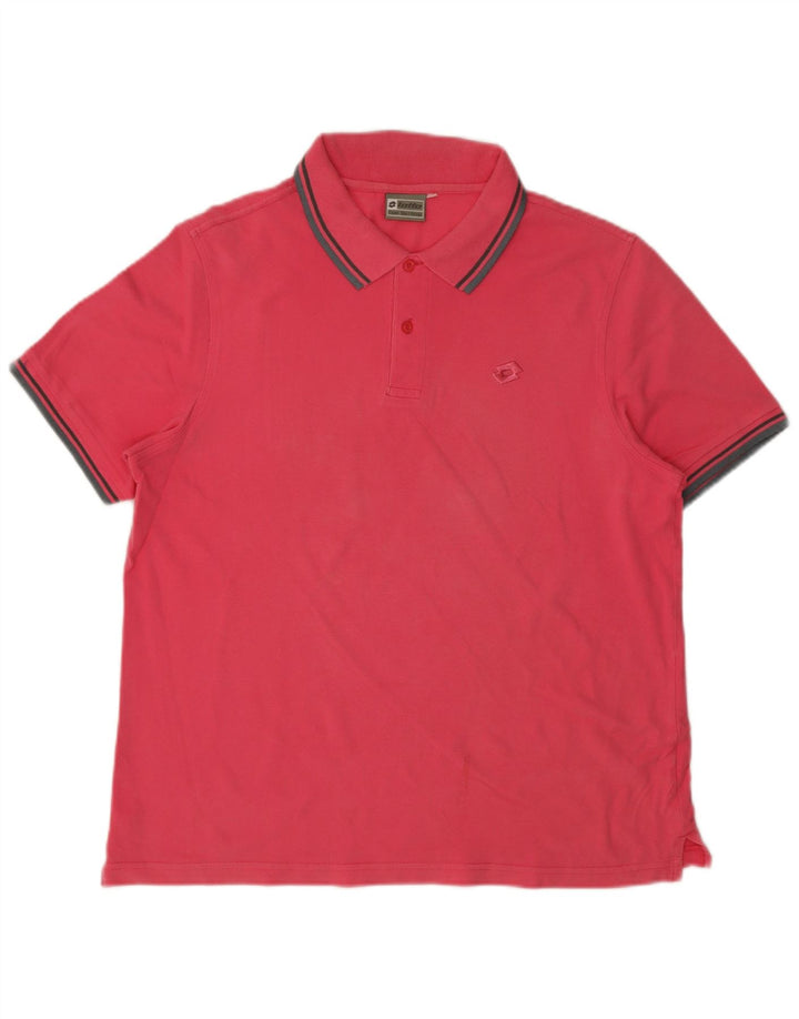 Lotto Herren Poloshirt Mittelrosa