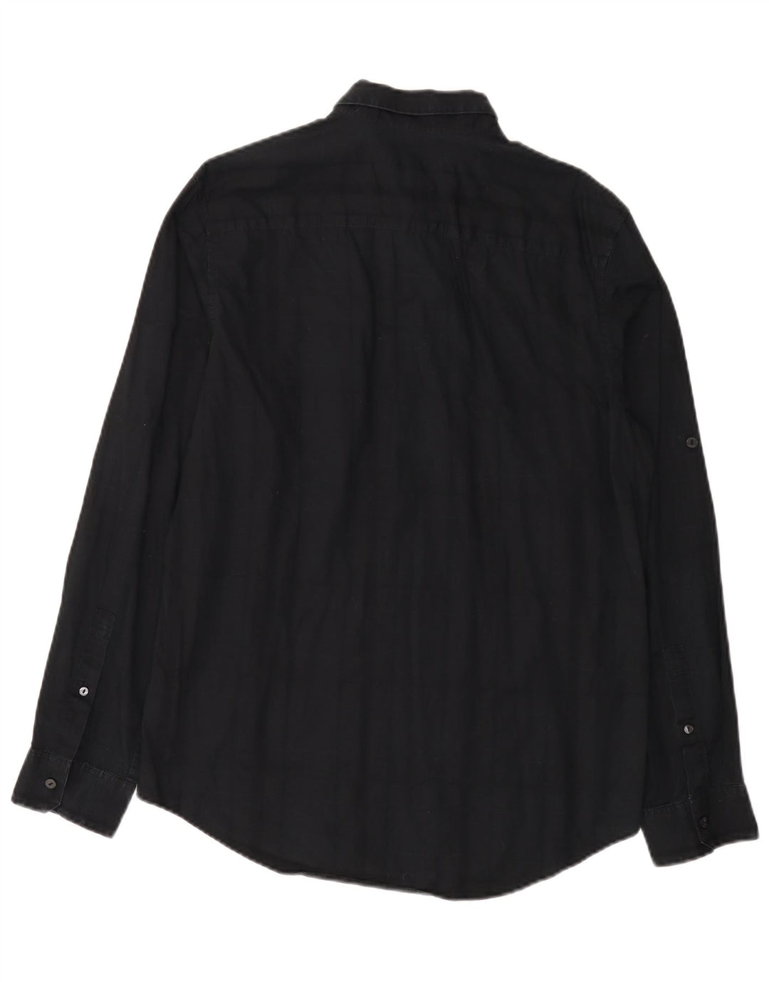 Calvin Klein Herren-Hemd mit klassischer Passform, mittelmarineblaue Baumwolle