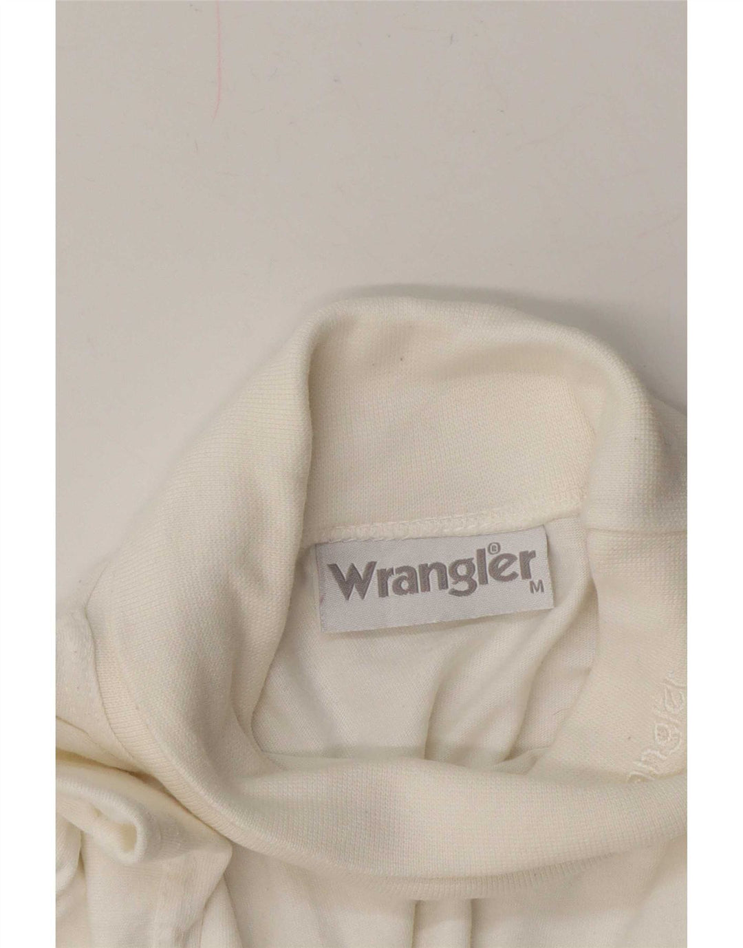 Wrangler Herren-Top mit Rollkragen, langärmelig, Mittelweiß