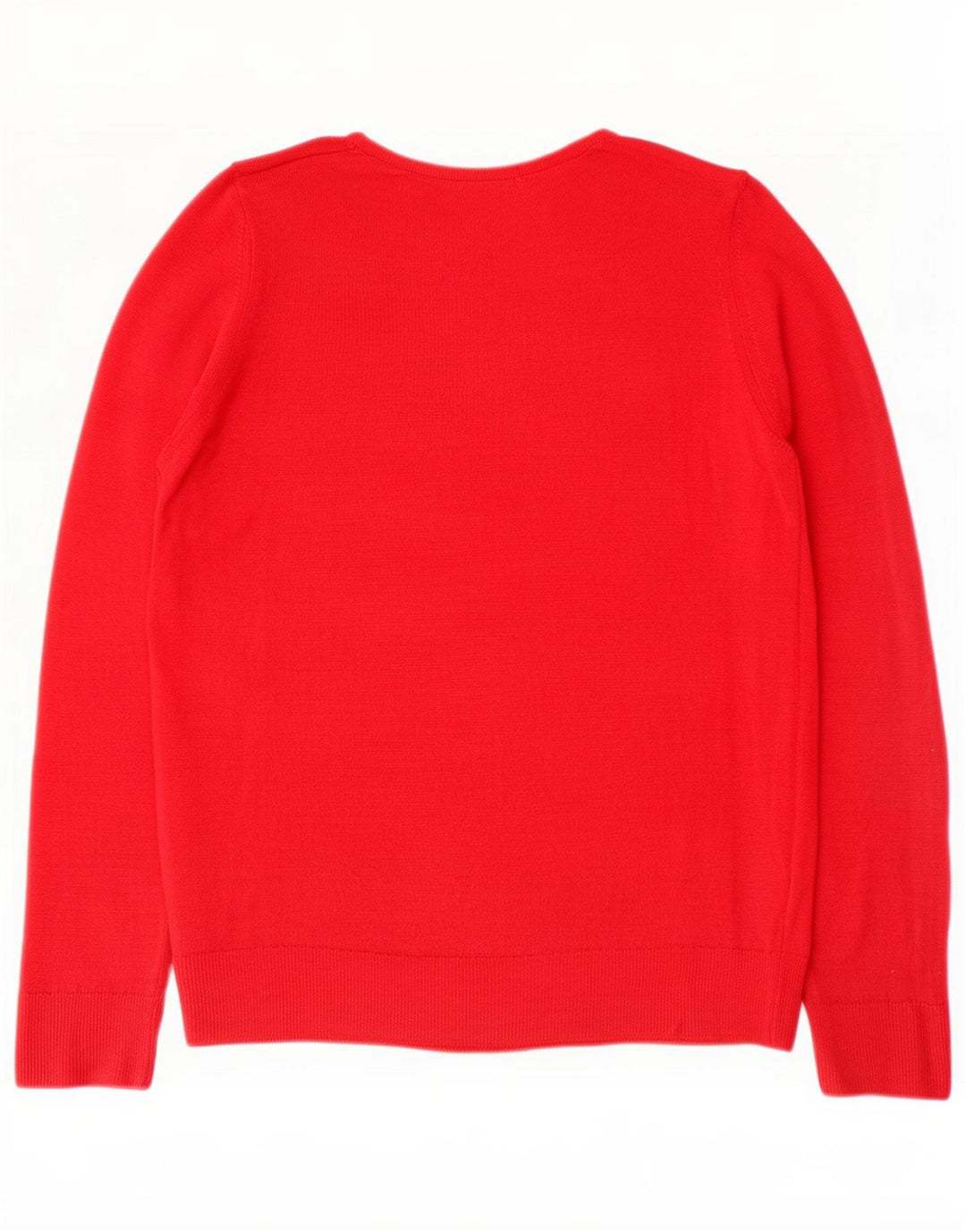 Marks & Spencer Damen-Pullover mit U-Boot-Ausschnitt, UK 14, mittlere rote Wolle