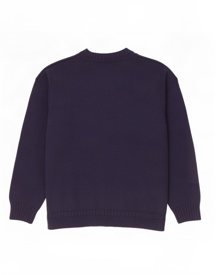 WoolOvers Rollkragenpullover für Herren, groß, marineblaue Wolle