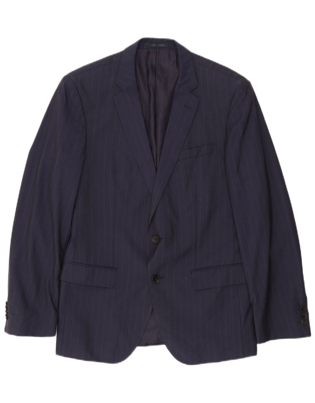 Hugo Boss Herren-Blazer mit 2 Knöpfen, EU 50, groß, marineblau, Nadelstreifen