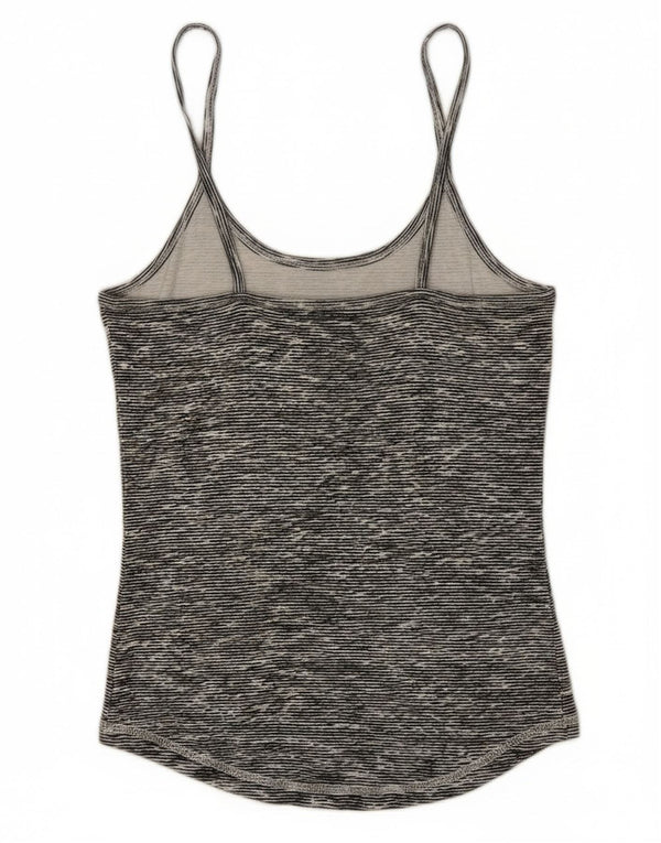 Champion Damen-Cami-Top UK 12 Mittelgrau gesprenkelte Baumwolle