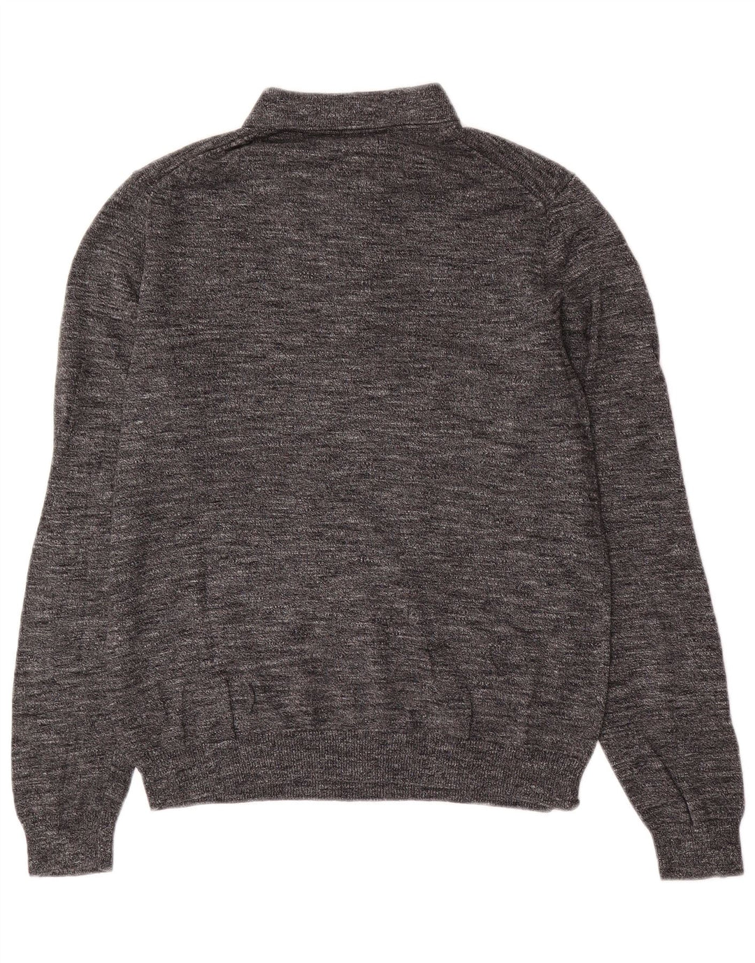 Marks & Spencer Herren-Pullover mit Rollkragen, Größe S, grau gefleckte Baumwolle