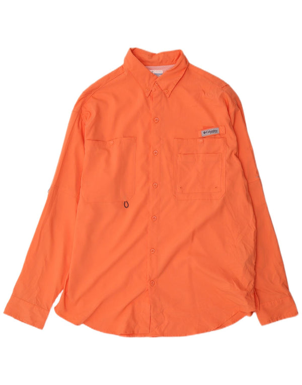 Columbia Herrenhemd Mittelorange Polyester