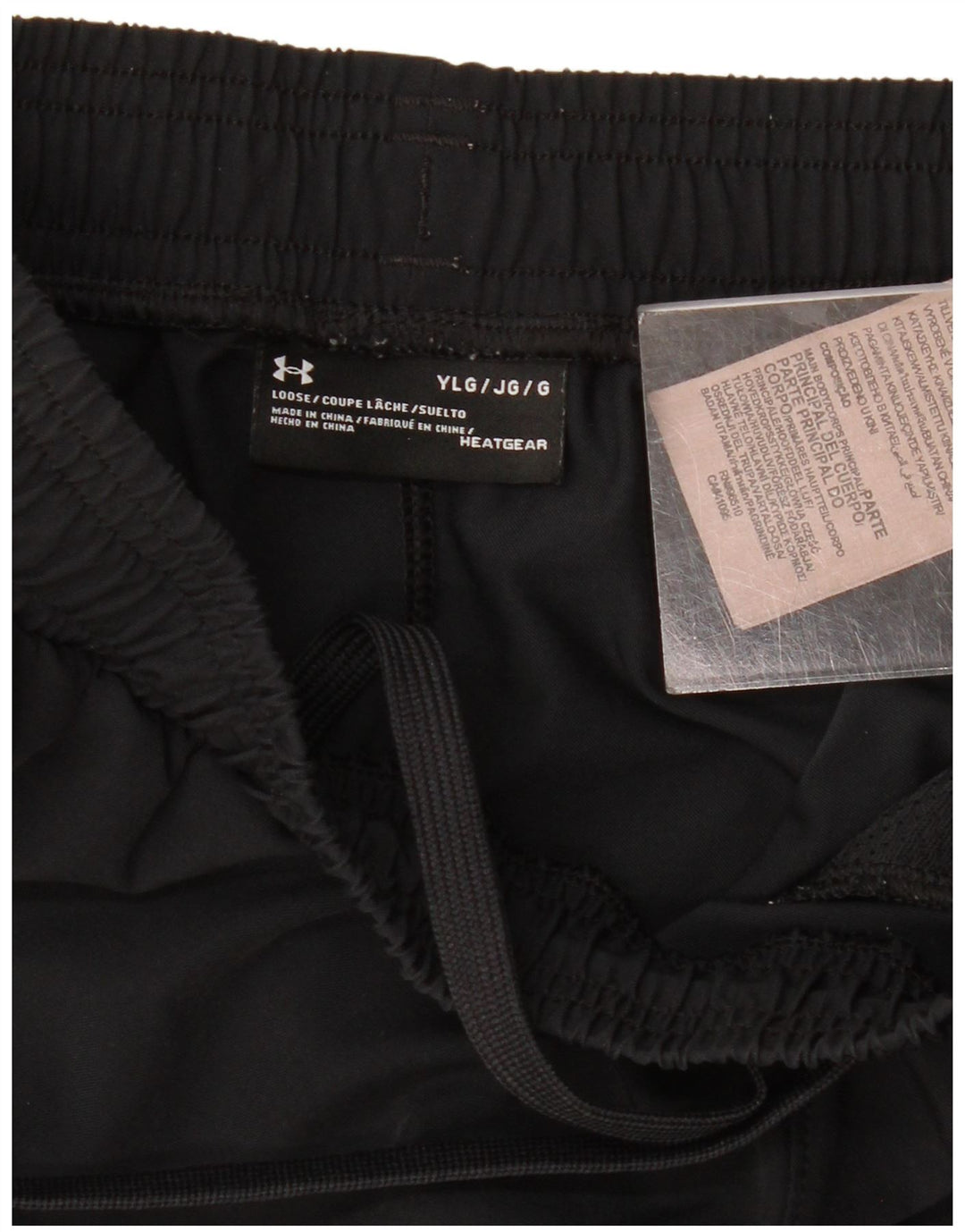 UNDER ARMOUR Heat Gear Graphic Sportshorts für Jungen, 11–12 Jahre, Größe L, Schwarz