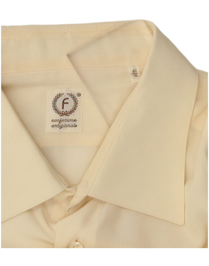 Vintage Herrenhemd Größe 41 Groß Off White
