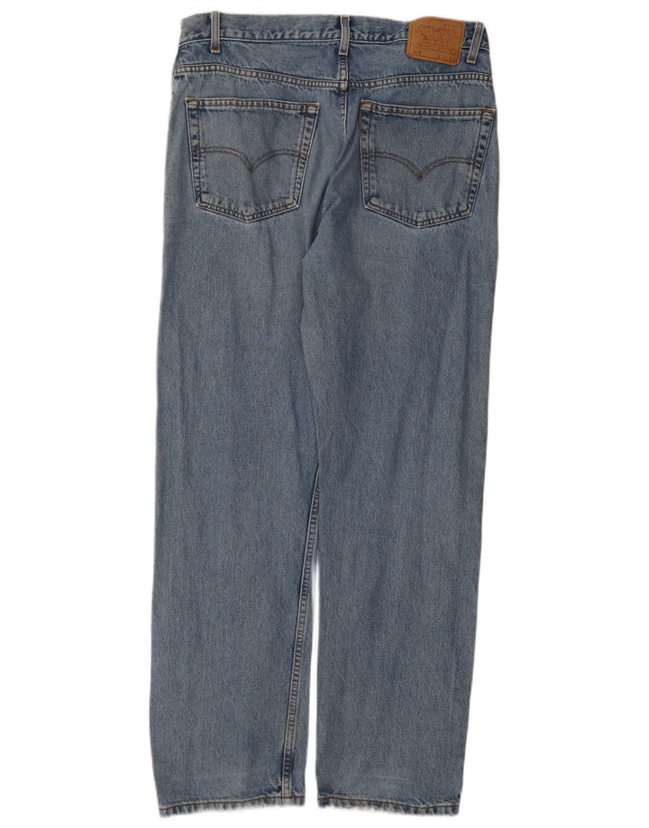 Levi's Herren 505 Regular Fit Straight Jeans W38 L32 Blaue Baumwolle