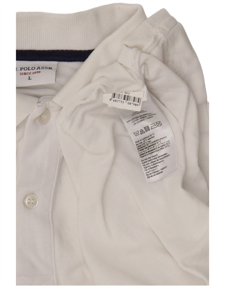 U.S. Polo Assn. Herrenhemd, groß, aus weißer Baumwolle