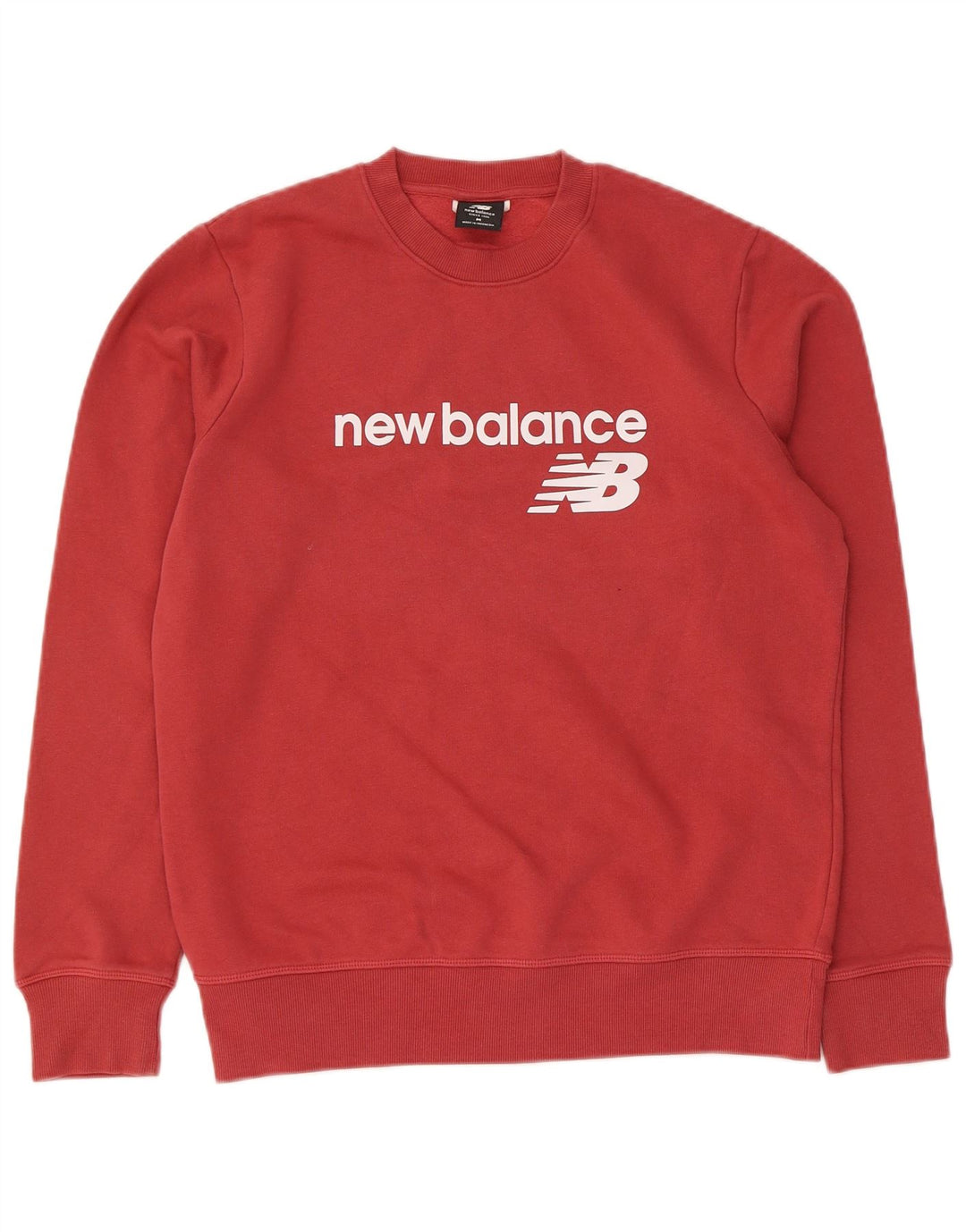 New Balance Damen Grafik-Sweatshirt-Pullover UK 14 Mittelrot