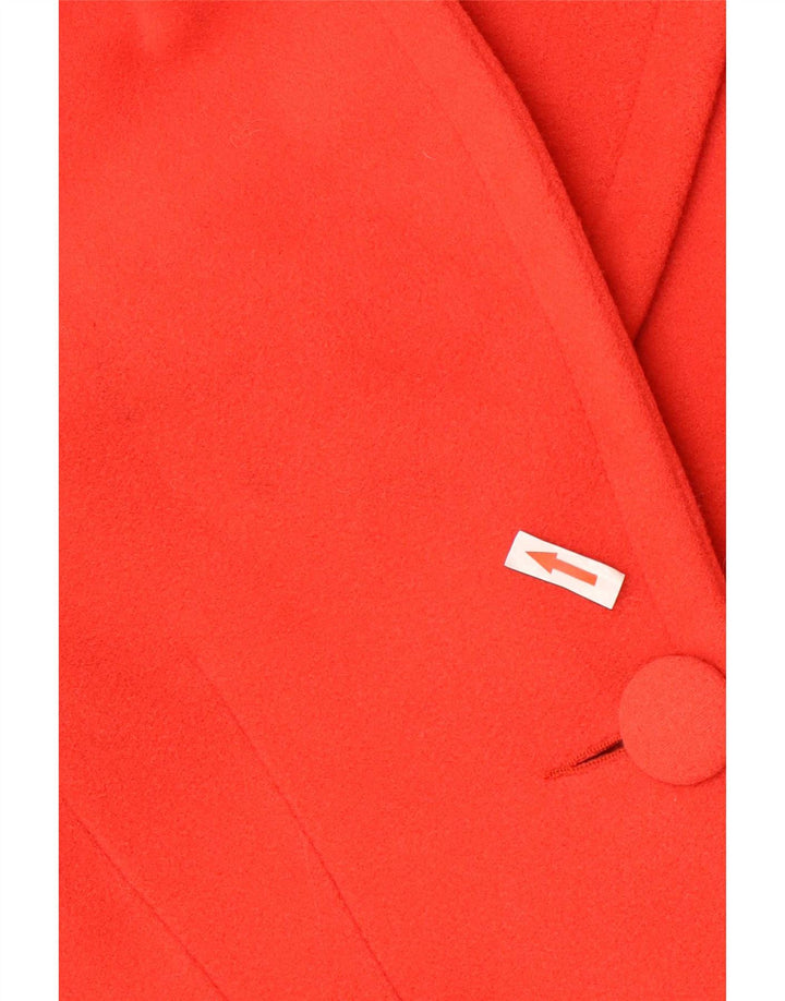 Armorica Damen-Blazer mit 1 Knopf, IT 44, mittelrote Wolle