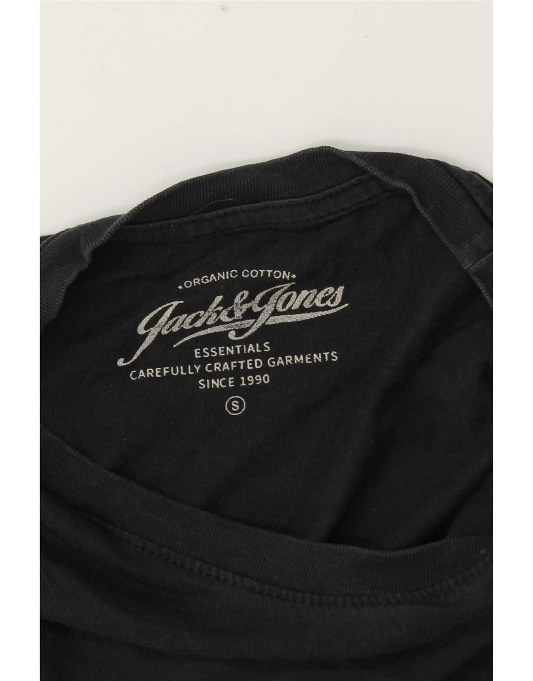 Jack & Jones Herren T-Shirt Top Small Schwarz Baumwolle