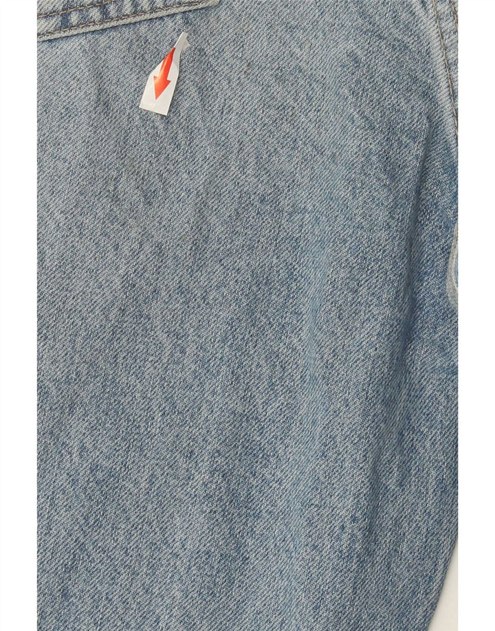 Zara Damen Distressed Jeans mit weitem Bein EU 40 Mittel W30 L32 Blau