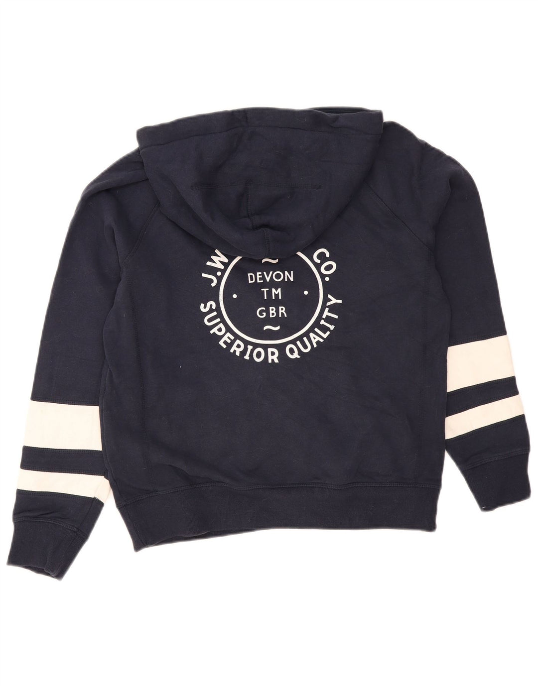 Jack Wills Damen-Kapuzenpullover „Devon Graphic“, Gr. 10, Marineblau