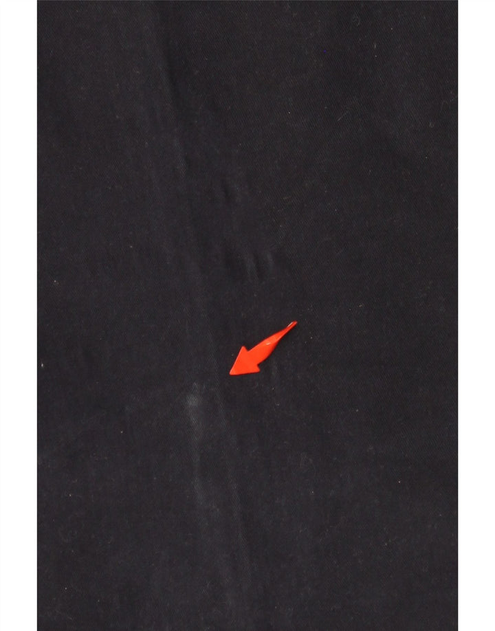 ARMANI Herren gerade Chinohose EU 52 XL W36 L36 Marineblau Baumwolle